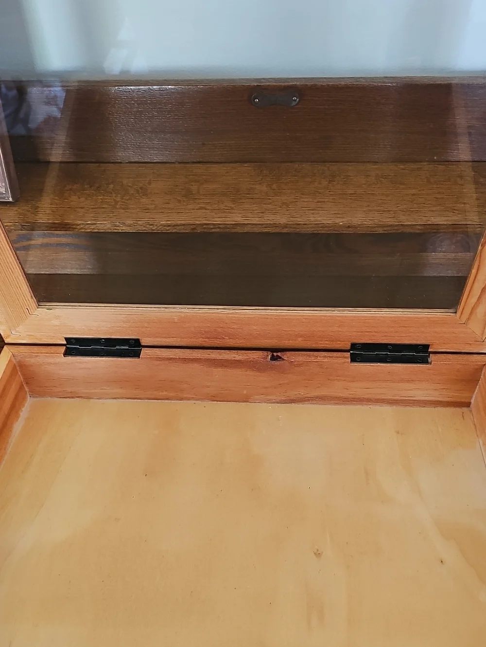 Pine Wood Display Shadow Box with Glass Front - Natural Finish